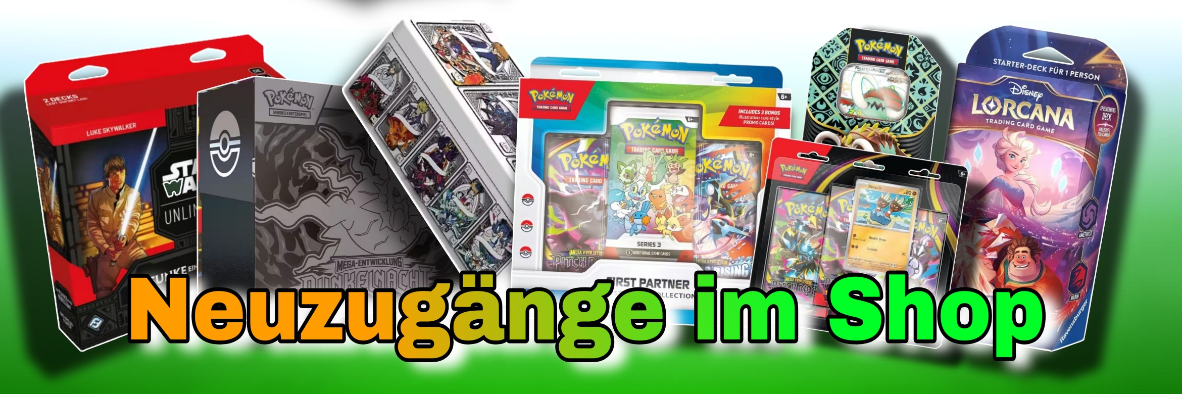 Neue TCG Sammelkarten und Zubehör im Shop